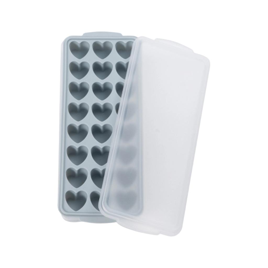Silicone Covered Ice Box With No Odor, Cute And Stylish Heart-shaped Ices Cubes Mold