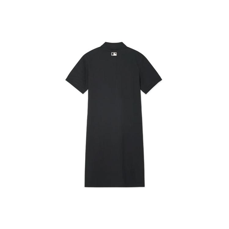 New MLB Love Series Short Sleeved Dresses Women's Black 3FOPH0143-50BKS