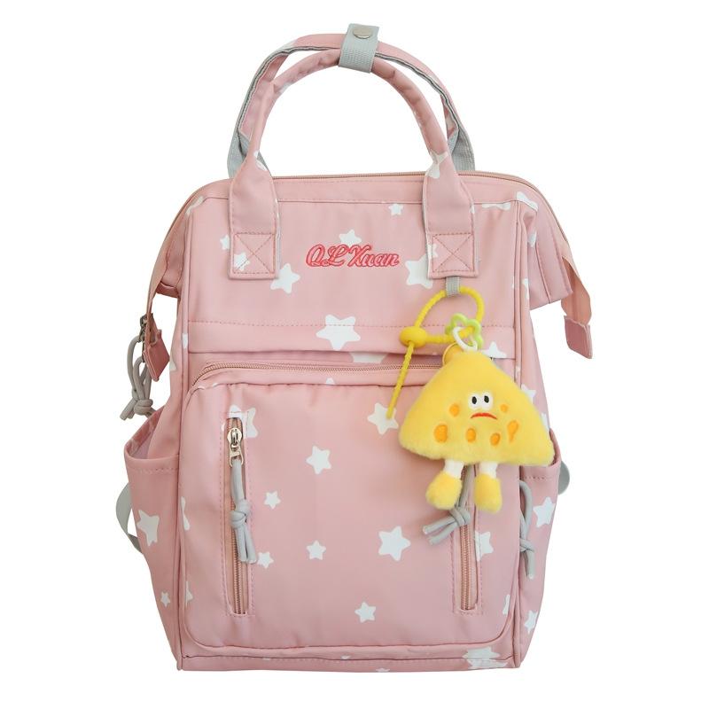 School Bag Female Korean Version Ins Style Campus Small Fresh Versatile Casual Large Capacity Student School Bag Cute Backpack Bag
