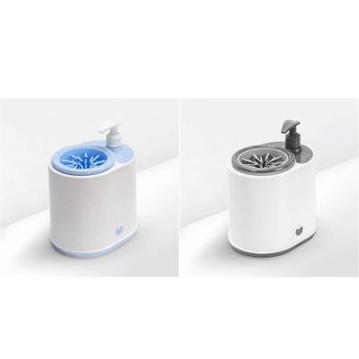 2 In 1 Automatic Pet Foot Washer Silicone Detachable Electric Dog Paw Cleaner with Soap Dispenser Quickly Wash Pet Paw Washer