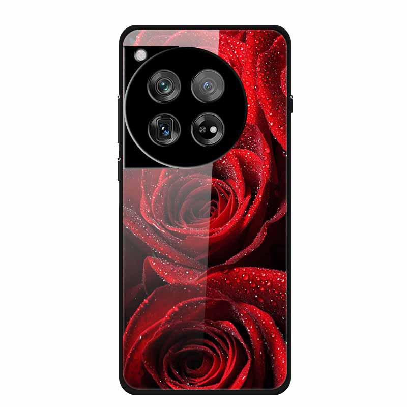 Personalized Seven-Colored Tempered Glass Phone Case for OnePlus 12 - Unisex