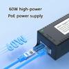 Durability POE Power Injector For Security Cameras Wireless APs Devices Easy Setups ABS Materials Reliable Performances