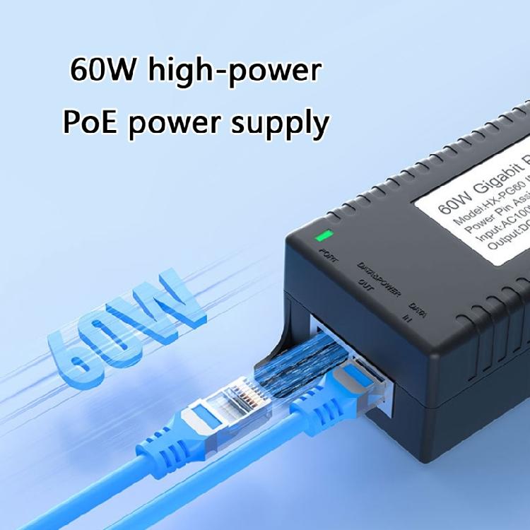 Durability POE Power Injector For Security Cameras Wireless APs Devices Easy Setups ABS Materials Reliable Performances