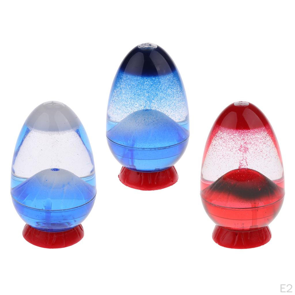 Egg Sandglass Liquid Hourglass Creative Toy Desk Supplies