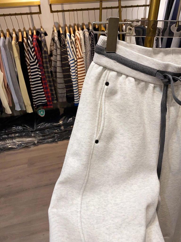 Color-Block High-Waist Patchwork Lässige Jogginghose für Damen - Winter 2026 Neuankunft, Mit Samtfutter, Lockerer Schnitt, Lange Hose