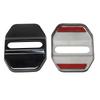2Pcs Kit Car Decoration Car Door Lock Metal Buckle Car Door Buffer Pad Car Modification Accessories