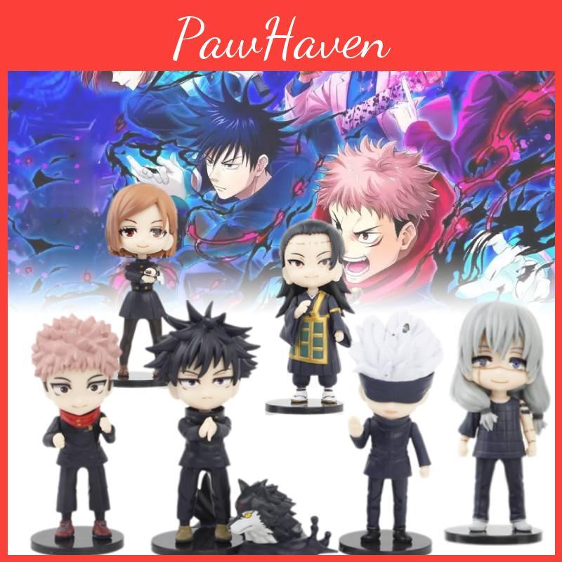 Kaisen Jujutsu 6pcs Figurine Anime Model Cake Ornament Festival Garnish Xmas