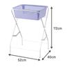 Yamazaki Sangyo Folding Luggage Storage Box, Basket, Width 37 x Depth 49.5 x Height 68cm, 192892