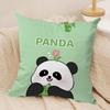 Cute Panda Cushion Cover Soft Plush Throw Pillow Cover  DoubleSided Decorative Cushion Case  Sofa Bedroom Home Decor