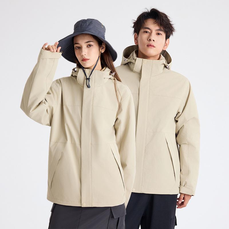 Jacket Three-in-one Removable Outdoor Men's and Women's Waterproof and Anti-fouling Two-piece Jacket