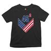 45 Squared Youth Kids Boys T-Shirt Two Terms Re-Elect Donald Trump Conservative Kids