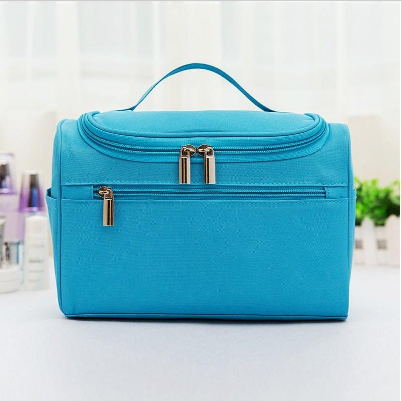 Large Capacity Travel Cosmetic Bag Women Waterproof Makeup Organizer Portable Toiletry Bag with Hook Multi Layer Storage