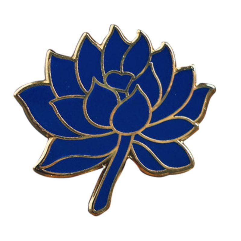 

Брошь-значок Голубой Лотос Сюй Вэй Бесконечный Свет Тур Украшения Нагрудный значок Маленькая булавка Металлические аксессуары Blue