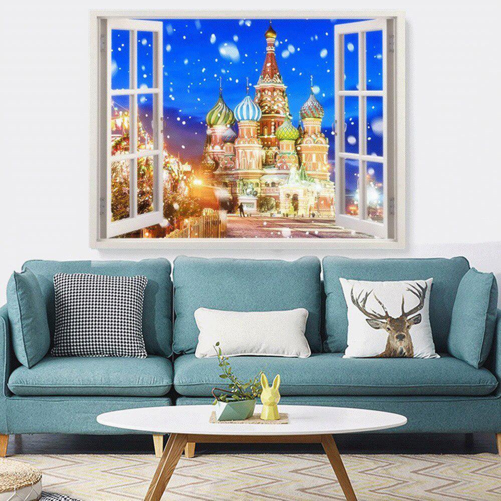 Diamentowy obraz kościoła pełny okrągły Wassim katedra wniebowstąpienia w moskwie Rhinestone obraz