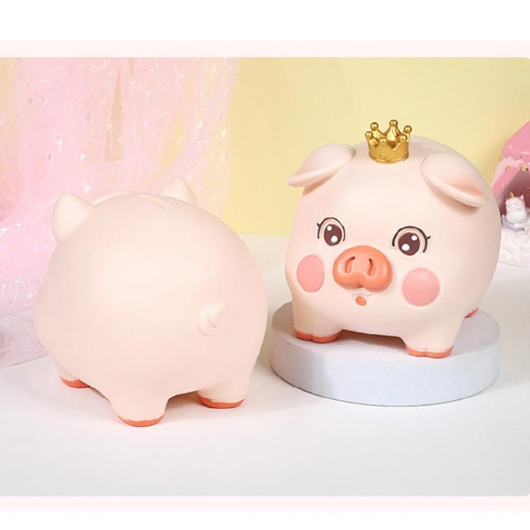 Decorative Pig Statue Saving Jar Money Management Holder for Children Teens Cartoon Animal Unbreakable Coin Piggy Banks