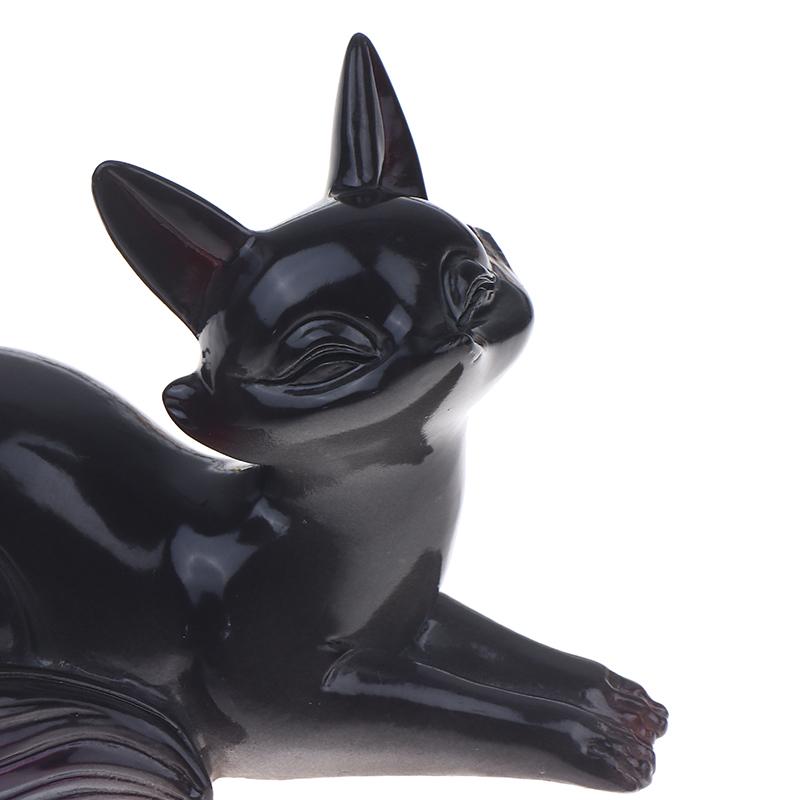 Cute Fox Color-Changing Tea Pet Ornament Creative Tea Ceremony Accessories Home Desktop Small Fox Figurines Decoration