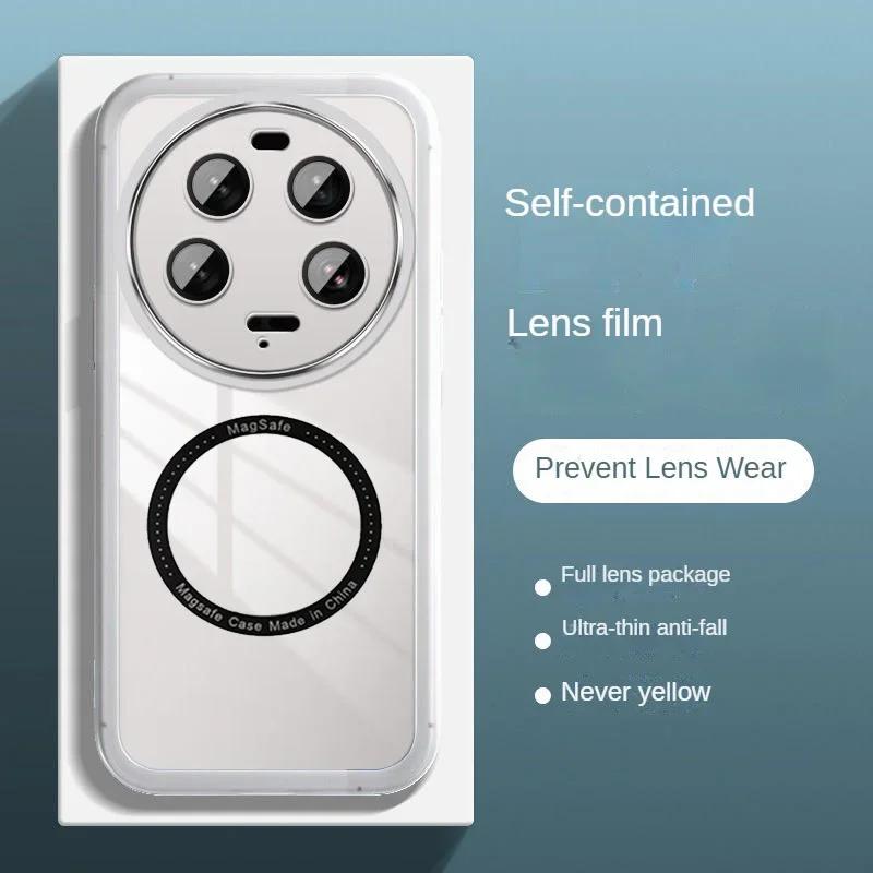 

15 Ultra Lens Защитная пленка Беспроводной зарядный чехол для Xiaomi 15 Ultra 14T Pro Мягкий силиконовый противоударный прозрачный чехол-бампер For Xiaomi 14