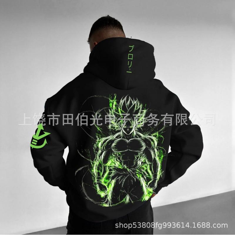 Dragon Ball Z Goku 3D Digital Print Hoodie Men Loose Fit Casual Sweatshirt