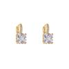 Korean Style Zirconia Square Earrings for Women - Geometric Studs for a High-End, Versatile Look