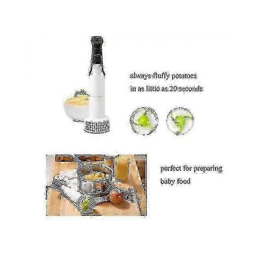 Elektrischer Kartoffelstampfer, Handmixer Gemüseschneider 3-in-1 Set Mehrere Pürier- und Mixwerkzeuge Tauchmixer für perfektes Mixen und Pürieren