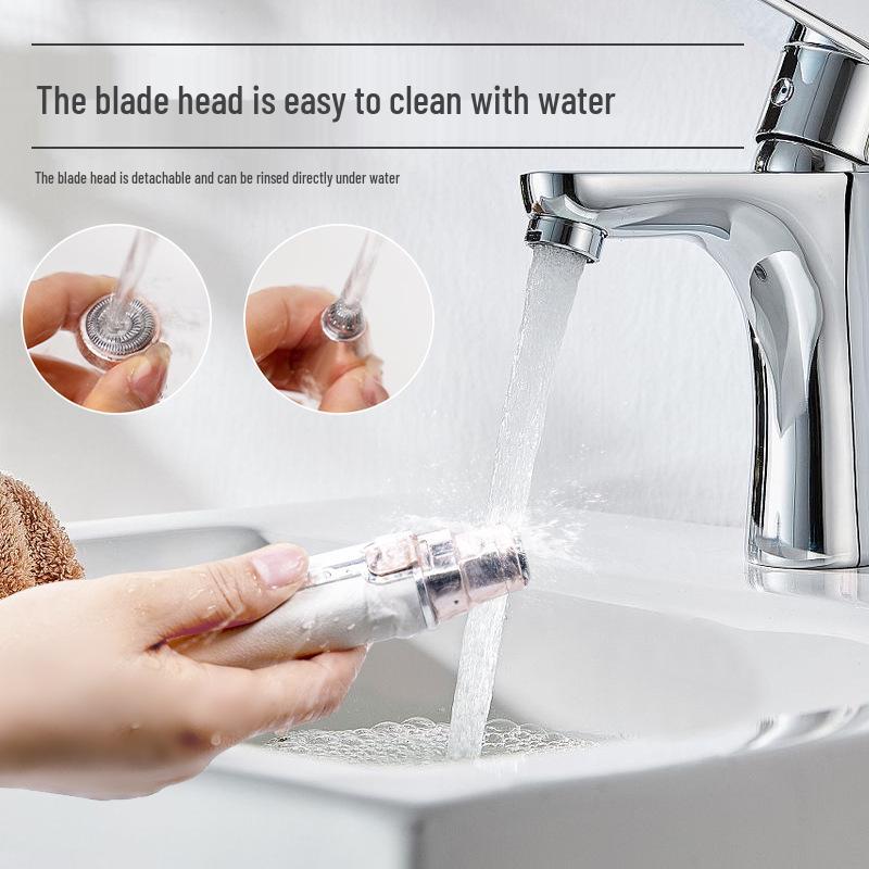 Women's Portable USB Rechargeable Eyebrow and Facial Hair Trimmer