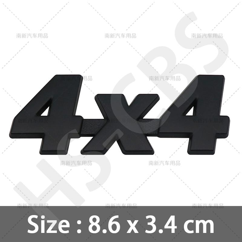 3D Metalen 4X4 Embleem Badge 4 X 4 Auto Achterklep Decal 4X4 Letter Logo Auto Achterklep Stickers Carrosserie Decoratieve Sticker Accessoires