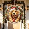 Home Decoration Ornaments Christmas Faux Pearl Art Hanging Ornament Kit Acrylic Glowing Holiday Decor Garden for Tree Window DIY Festive Pendant