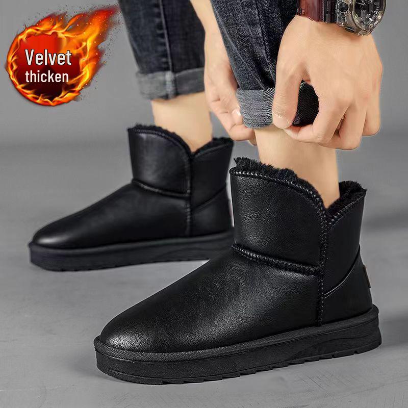 

Women s Fleece-Lined Waterproof Snow Boots - Non-Slip, Thickened Winter Ankle Shoes 36