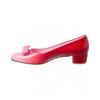 Salvatore Ferragamo Pink Vara Bow Leather Pump
