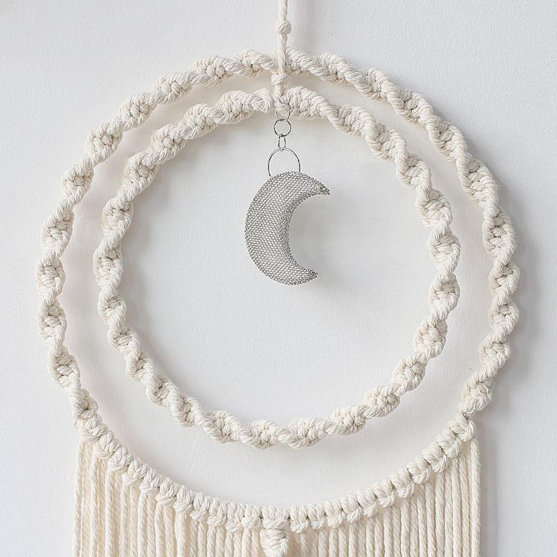 1pcs Nordic Style Hand-Woven Cotton Thread Wall Hanging Tapestry - Home Living Room & Bedroom Wall Decoration