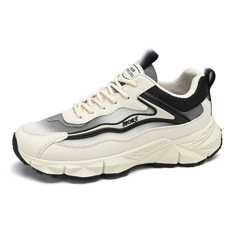 Running Casual Sneakers Comfortable Men Shoes Breathable Men Vulcanized Shoes Lace-up Platform Shoe High Quality Tenis Masculino