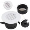 1pc Duct Vents Round Louvered Vents  Interior ABS Grille Ventilation Adjustable Air Vol 75mm/100mm/125mm/150mm/200mm