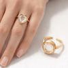 Hollow Circular Box Ring DIY Design Transparent Box Ring Cute Heart-shaped Box Ring  Accessories