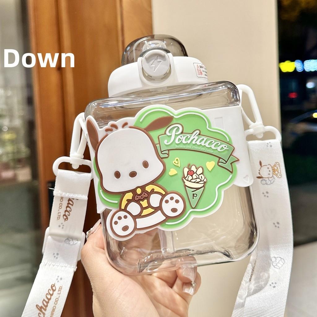 Sanrio Kids Tritan Straw Cup With Double Drinking Compartments For School And Travel