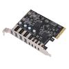 PCIe To USB 3.2 Gen 2 Card 8 Ports 4xType C 4xType A 10Gbps Bandwidth PCIe Expansion Card Support for Windows System