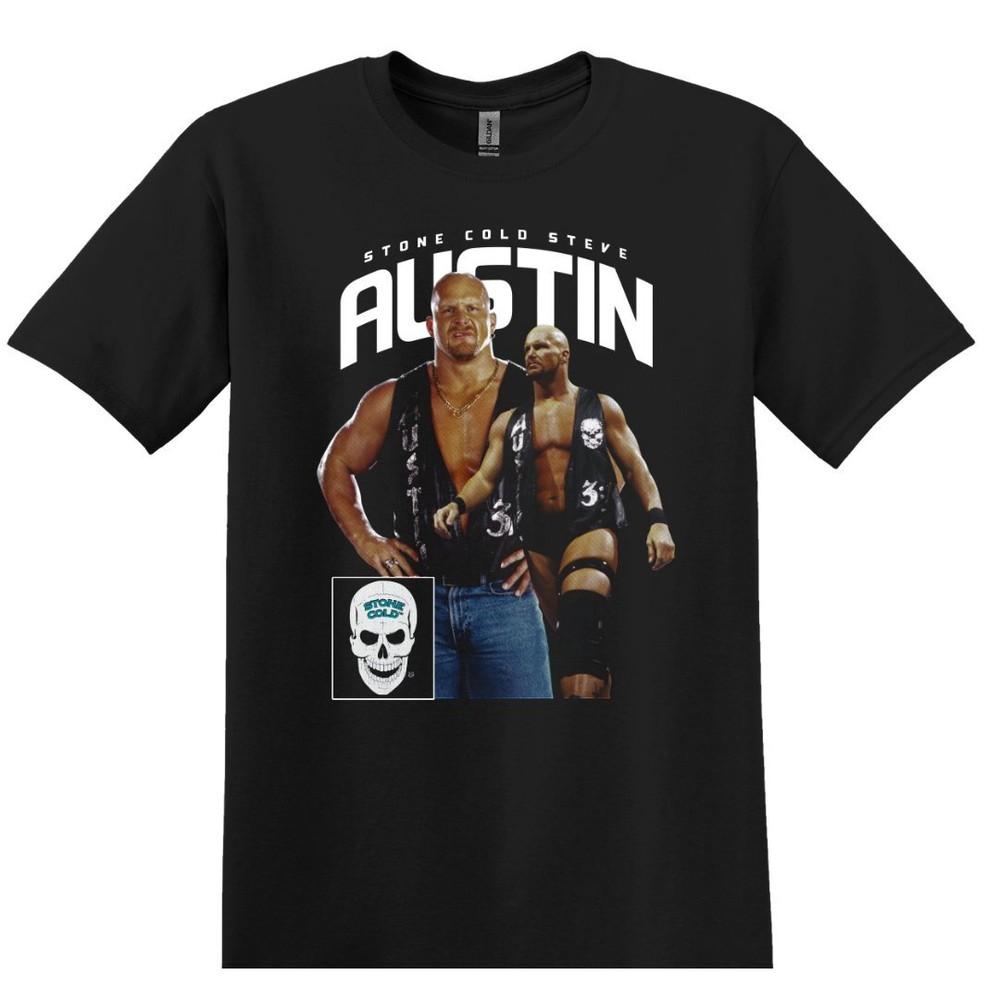 Stone Cold Steve Austin Wrestling TShirt S3XL Black Unisex T-Shirt XXXXL
