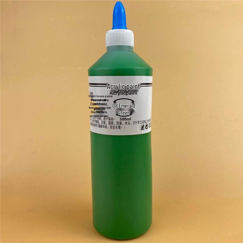 500ML Acrylic Paint for Plaster Dolls and Fluid Art - Safe for Children