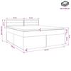 Box Spring Bed with Mattress and Headboard Blue 140 X 190 Cm Fabric