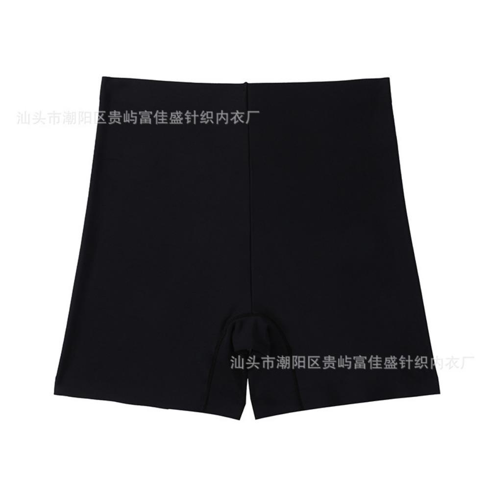 Cross-border Mid-waist Flat-angle Seamless Body Sculpting Four-corner Safety Pants, Abdomen Closure, European and American Waist Lift, Postpartum Body