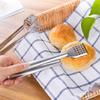 Stainless Steel Square-Head Food Clips for Barbecue, Hot Pot, and Bread