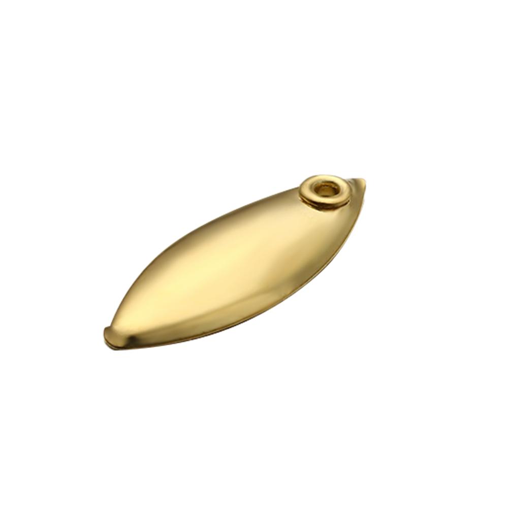 Rotate Smooth Nickel Vibration VIB Lure Fishing Attractor Spinner Metal WillowMetal Blades