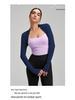 Curated Sports Long Sleeve Yoga Cardigan - Solid Color Shawl for Armpit Coverage & Training