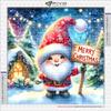 Diamantové malování Nové 2024 Vánoce Santa Claus 5D DIY Plná diamantová mozaiková umělecká kreslená trpasličí výšivka Domácí dekorace quadro