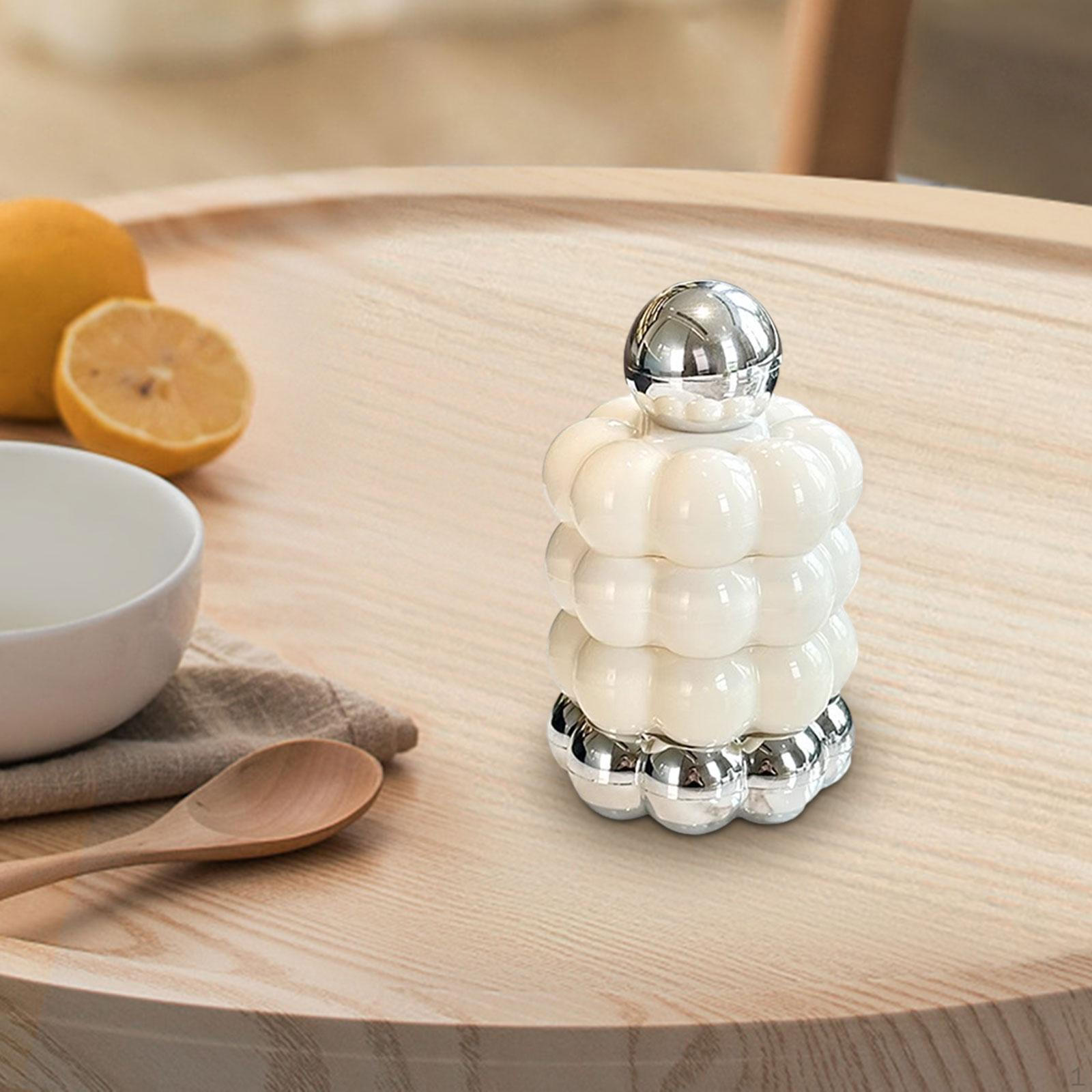 

Коробка для хранения зубочисток Канистра для ванной комнаты Ватный шарик с крышкой Держатель для кисточек для макияжа бежевый