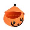 KX4B Festival Woven Cotton Storage Bin Lid Fall Decoration Pumpkin Design Organiser