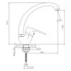 Best Selling Hot and Cold Zinc Alloy Kitchen Basin Faucet Big Bend Mixed Water Wash Faucet