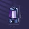 Cordless Electric Mosquito Lamp Portable Mosquito Killer Light Shock Bug Zapper  Camping