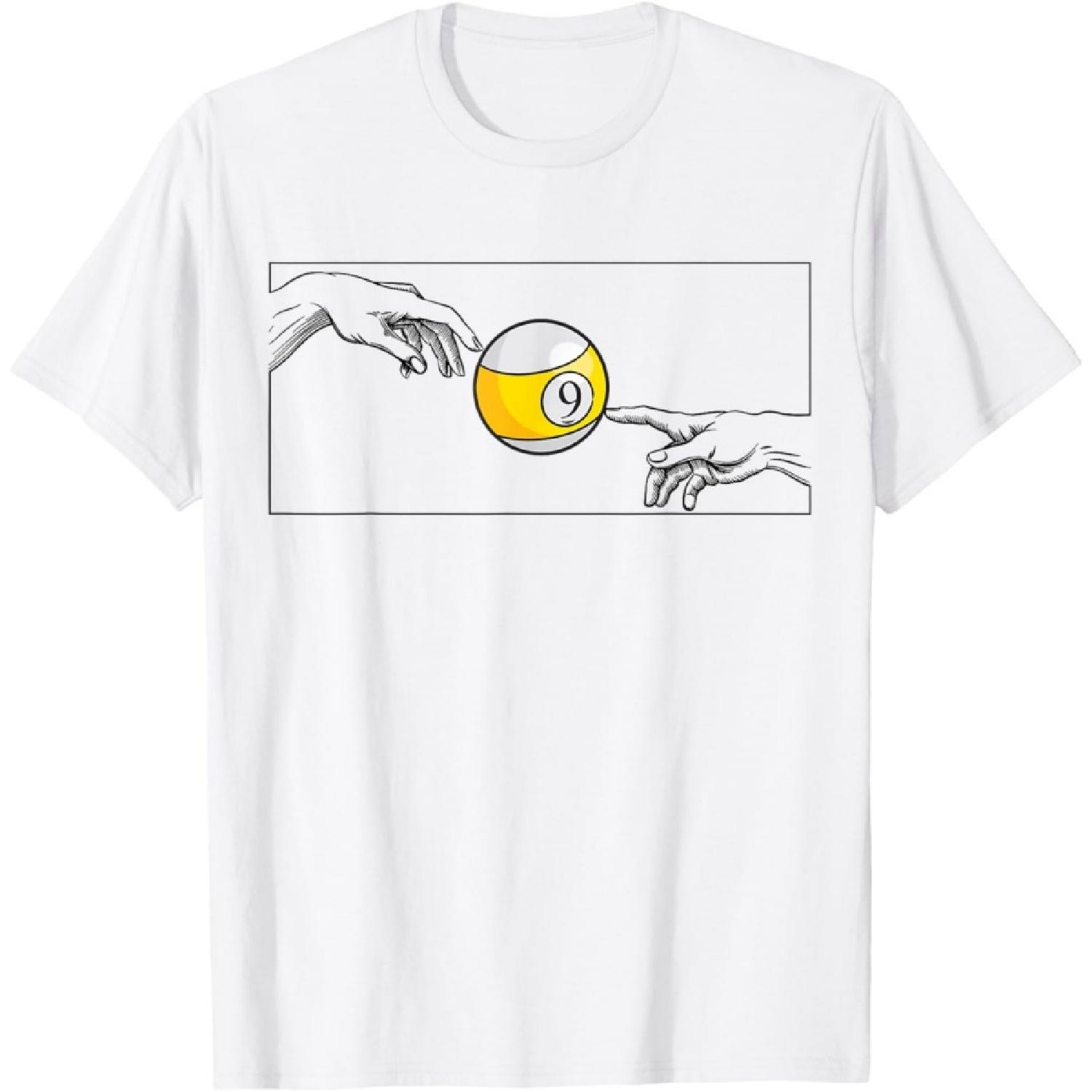 Yellow 9 Billiard Player Pool Billiards T-Shirt(1) S