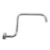 Shower Arm Stainless Steel Shower Arm with Flange S Shape Shower Head Riser Pipe In Wall Installation Shower Head Extension Arm for Bathroom