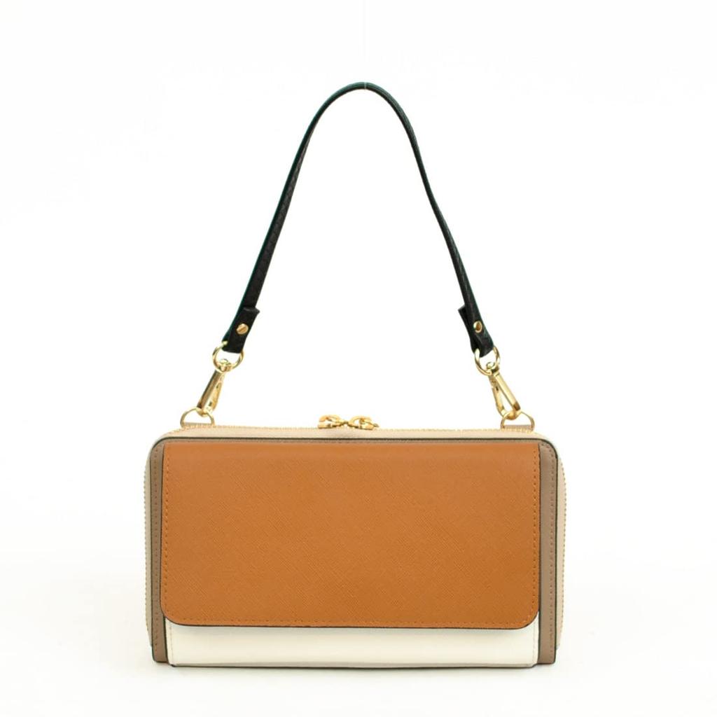 Combination Color Wallet Shoulder Bag CM [Kashkash] 11-00-03830 Women's
